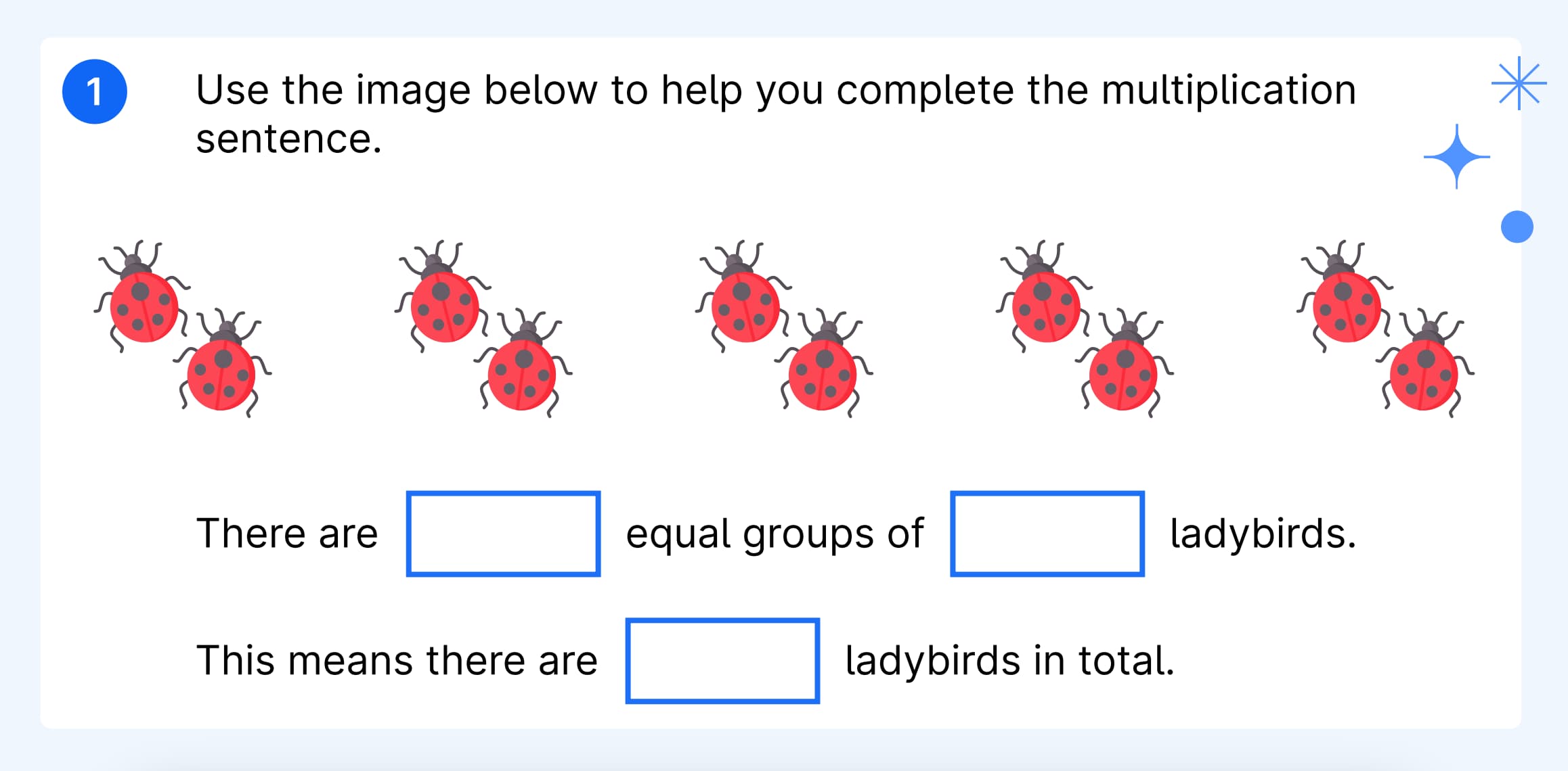 An example of using arrays for multiplication